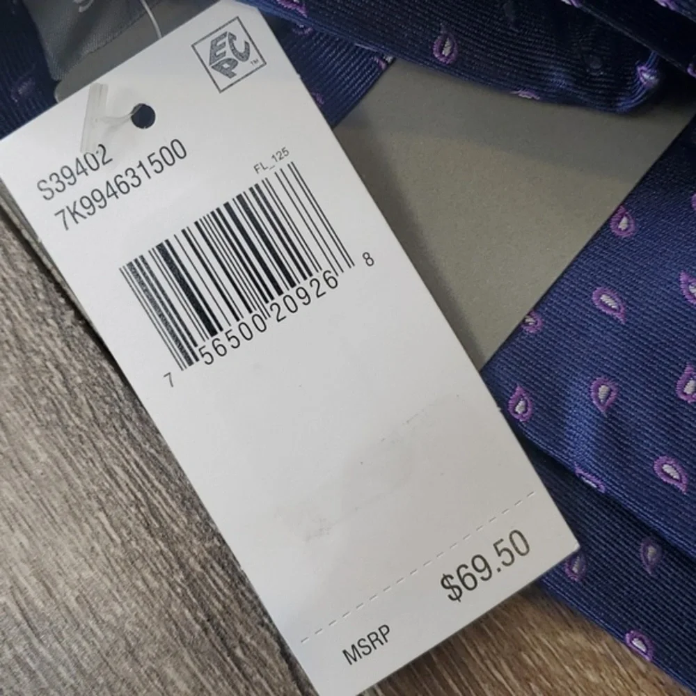 Michael‎ Kors Purple Paisley Tie